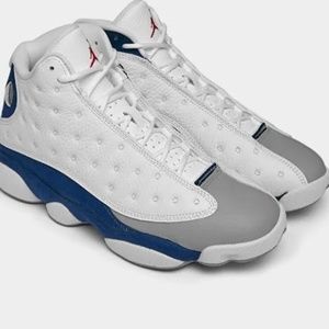 Air Jordan Mens Retro 12  Blue and White Tennis Shoes / Sneakers
